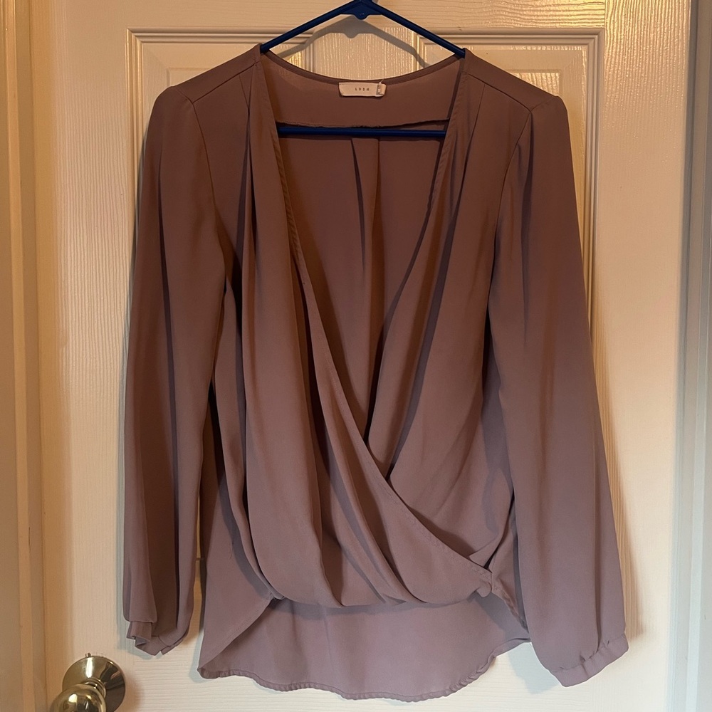 Lush Women's Chic Mauve Blouse